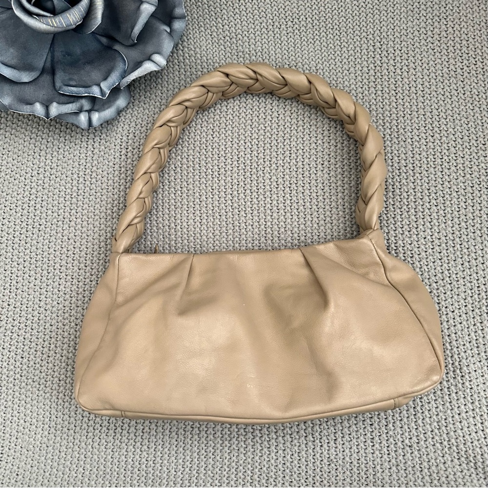 DeMellier Taupe Genova Braided Bag
